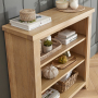 Cheshire Whitewash Oak Small Low Bookcase