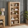 Cheshire Whitewash Oak Large Tall Bookcase
