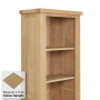 Cheshire Whitewash Oak Tall Narrow Bookcase