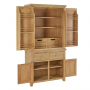 Cheshire Whitewash Oak Double Kitchen Larder Pantry Cupboard