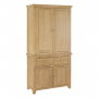 Cheshire Whitewash Oak Double Kitchen Larder Pantry Cupboard