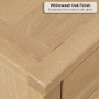 Cheshire Whitewash Oak Large Glazed Dresser Sideboard