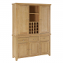 Cheshire Whitewash Oak Triple Kitchen Larder Pantry Cupboard
