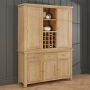 Cheshire Whitewash Oak Triple Kitchen Larder Pantry Cupboard