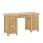 Cheshire Whitewash Oak Large Twin Pedestal Desk