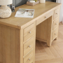 Cheshire Whitewash Oak Large Twin Pedestal Desk