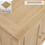Cheshire Whitewash Oak Small 2 Door Cupboard