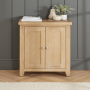 Cheshire Whitewash Oak Small 2 Door Cupboard