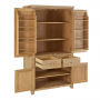 Cheshire Whitewash Oak Double Kitchen Larder Pantry Cupboard