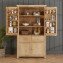 Cheshire Whitewash Oak Double Kitchen Larder Pantry Cupboard