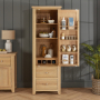 Cheshire Whitewash Oak Single Kitchen Larder Pantry Cupboard