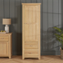 Cheshire Whitewash Oak Single Kitchen Larder Pantry Cupboard