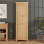 Cheshire Whitewash Oak Single Hallway Coat & Shoe Cupboard