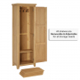 Cheshire Whitewash Oak Single Shaker Kitchen Pantry Storage Cupboard