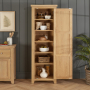 Cheshire Whitewash Oak Single Shaker Kitchen Pantry Storage Cupboard