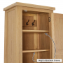 Cheshire Whitewash Oak Single Shaker Linen Storage Cupboard