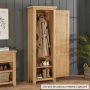 Cheshire Whitewash Oak Single Shaker Linen Storage Cupboard