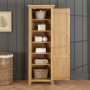 Cheshire Whitewash Oak Single Shaker Linen Storage Cupboard