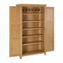 Cheshire Whitewash Oak Double Hallway Coat & Shoe Cupboard