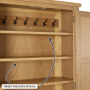 Cheshire Whitewash Oak Double Shaker Kitchen Pantry Storage Cupboard