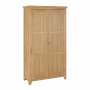 Cheshire Whitewash Oak Double Shaker Kitchen Pantry Storage Cupboard