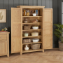 Cheshire Whitewash Oak Double Shaker Kitchen Pantry Storage Cupboard