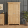 Cheshire Whitewash Oak Double Shaker Kitchen Pantry Storage Cupboard