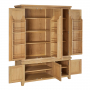 Cheshire Whitewash Oak Large Triple Kitchen Larder Pantry Cupboard