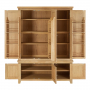 Cheshire Whitewash Oak Large Triple Kitchen Larder Pantry Cupboard