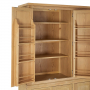 Cheshire Whitewash Oak Large Triple Kitchen Larder Pantry Cupboard