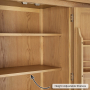 Cheshire Whitewash Oak Large Triple Kitchen Larder Pantry Cupboard