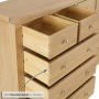 Cheshire Whitewash Oak Extra Large Jumbo 10 Drawer Chest