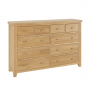 Cheshire Whitewash Oak Extra Large Jumbo 10 Drawer Chest