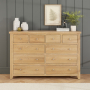 Cheshire Whitewash Oak Extra Large Jumbo 10 Drawer Chest