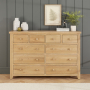 Cheshire Whitewash Oak Extra Large Jumbo 10 Drawer Chest