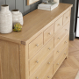 Cheshire Whitewash Oak Extra Large Jumbo 10 Drawer Chest