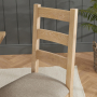 Whitewash Oak 1.2m Round Dining Table and 4 Dining Chair Set