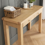 Cheshire Whitewash Oak Dressing Table Desk with 2 Drawers