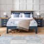 Westbury Blue Painted 5ft King Size Bed with Low Foot Board