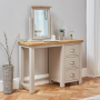 Cotswold Grey Pedestal Dressing Table Set with Mirror