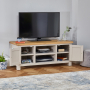 Cotswold Grey Painted Widescreen TV Unit – Up to 60” TV Size