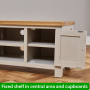 Cotswold Grey Painted Widescreen TV Unit – Up to 60” TV Size