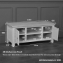 Cotswold Grey Painted Widescreen TV Unit – Up to 60” TV Size