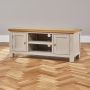 Cotswold Grey Painted Widescreen TV Unit – Up to 60” TV Size