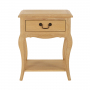 French Chateau Oak 1 Drawer Bedside Table
