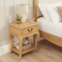 French Chateau Oak 1 Drawer Bedside Table