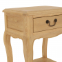 French Chateau Oak 1 Drawer Bedside Table