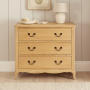 French Chateau Oak 3 Drawer Chest of Drawers