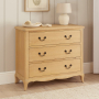 French Chateau Oak 3 Drawer Chest of Drawers