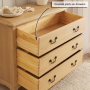 French Chateau Oak 3 Drawer Chest of Drawers